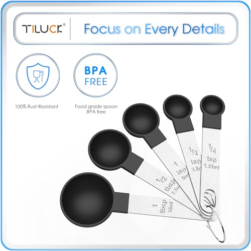 top-tier TILUCK Measuring Cups & Spoons Set, Stackable Set