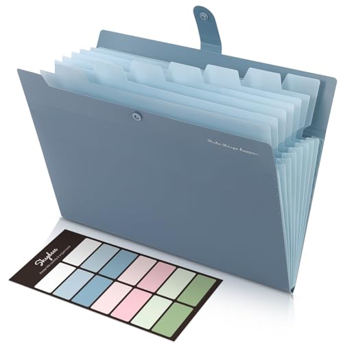 Modern SKYDUE Expanding File Organizer with 8 Pockets,