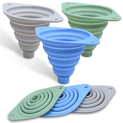 luxury Kitchen Funnel Set 3 Pack,Funnels for Kitchen Set