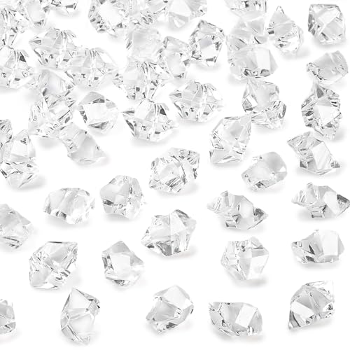 Eco-Friendly DomeStar Fake Ice, 150PCS Fake Diamonds, Plastic Diamonds Acrylic for Daily Use