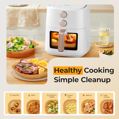 top-tier Air Fryer Paper Liners, 125Pcs Parchment Paper, Air Fryer Liners Kit