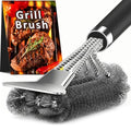 luxury TNTOR Grill Brush with Scraper, 18" Adjustable for Daily Use